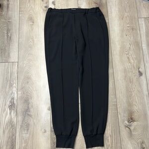 Vince Woman’s Jogger Pants Back Elastic Black Size Large